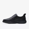 Zapatos de cuero negros Mullan Step para hombre