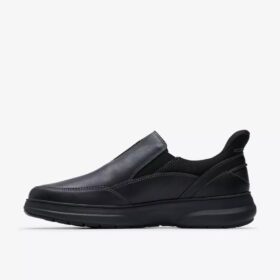 Zapatos de cuero negros Mullan Step para hombre