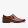 Zapatos de hombre Eldredge Step de piel marrón oscuro Zapatos de hombre Eldredge Step de piel marrón oscuro