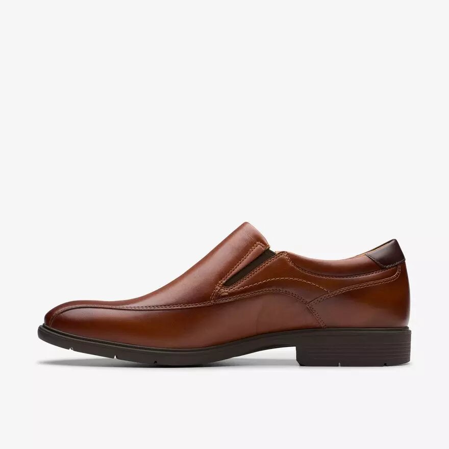 Zapatos de hombre Eldredge Step de piel marrón oscuro Zapatos de hombre Eldredge Step de piel marrón oscuro