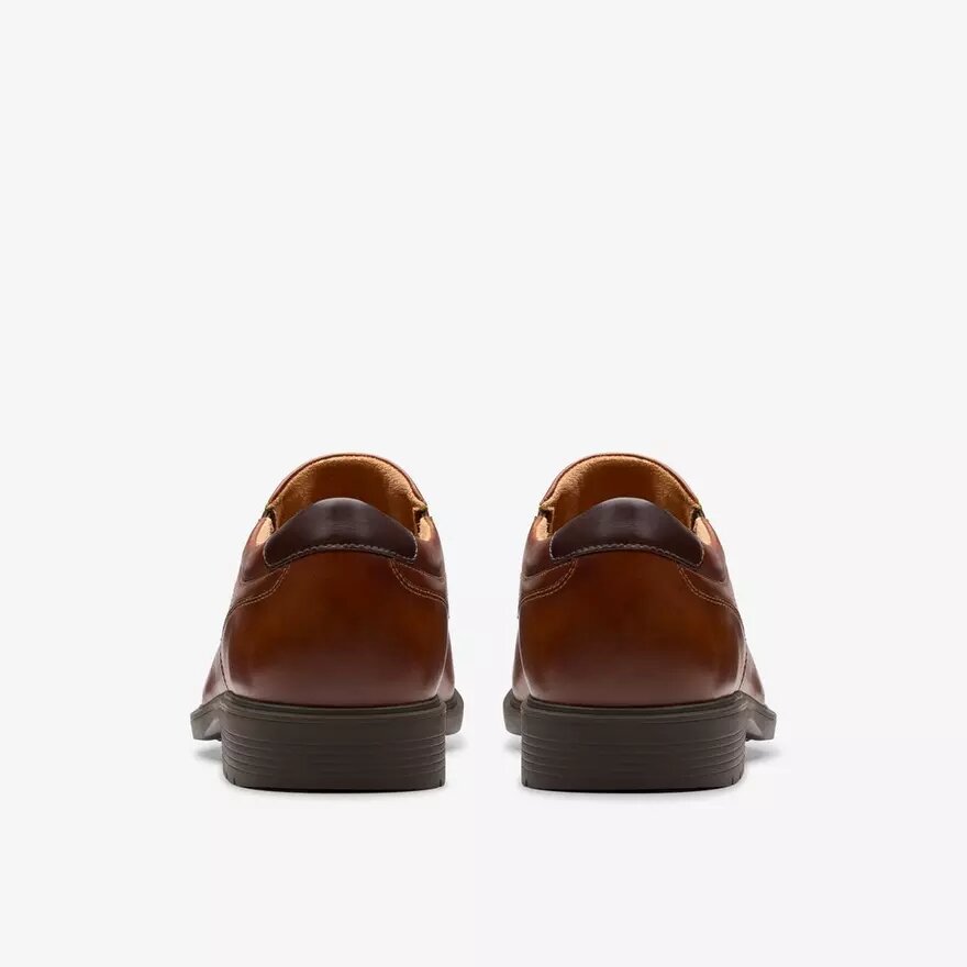 Zapatos de hombre Eldredge Step de piel marrón oscuro Zapatos de hombre Eldredge Step de piel marrón oscuro