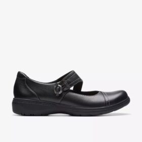 Zapatos de Merceditas de cuero negro Carleigh Jane para mujer