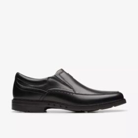 Zapatos de piel negros Un Kendric Go para hombre | clarks