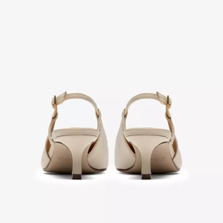 Zapatos de salón con lazo Zarey de piel color crema para mujer Zapatos de salón con lazo Zarey de piel color crema para mujer