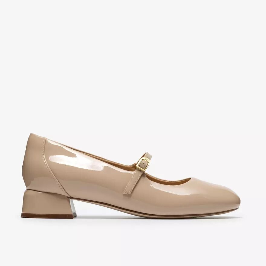 Zapatos de salón Daiss30 Bar para mujer, en charol beige Zapatos de salón Daiss30 Bar para mujer, en charol beige