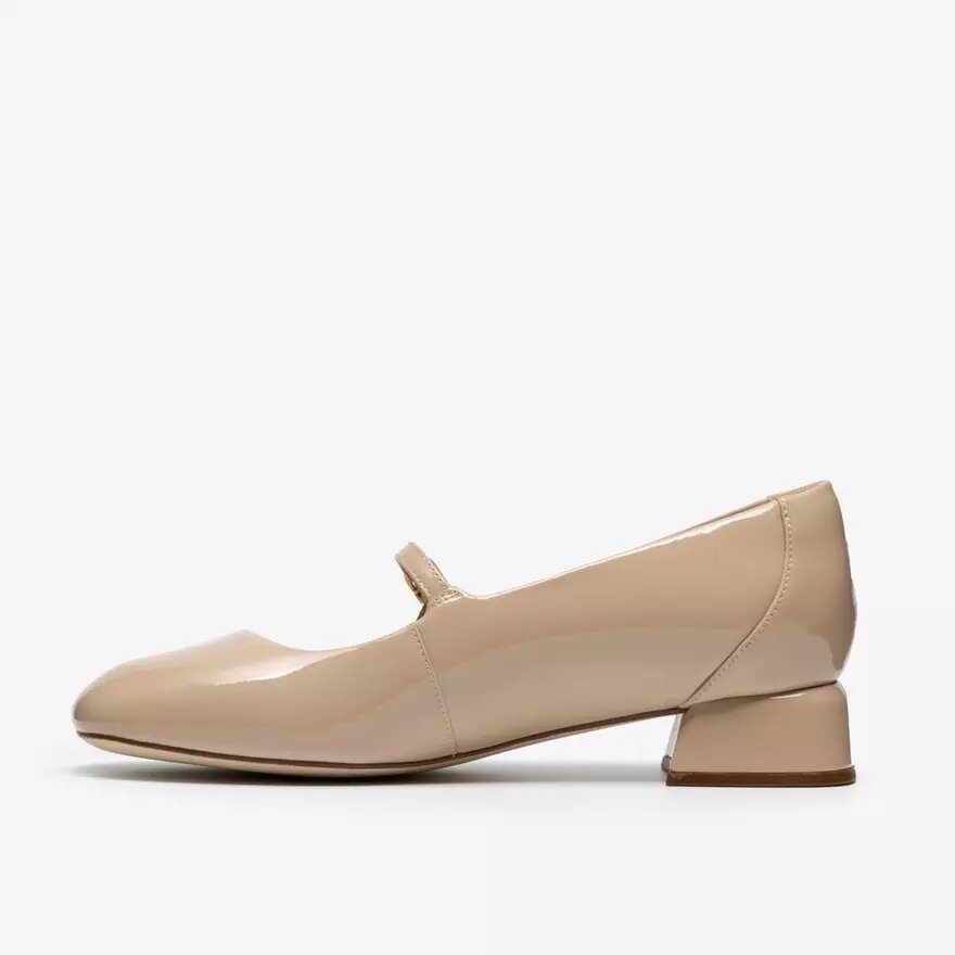 Zapatos de salón Daiss30 Bar para mujer, en charol beige Zapatos de salón Daiss30 Bar para mujer, en charol beige