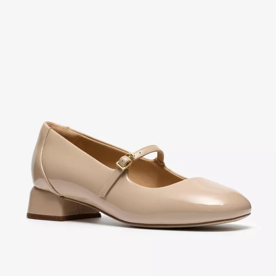 Zapatos de salón Daiss30 Bar para mujer, en charol beige Zapatos de salón Daiss30 Bar para mujer, en charol beige