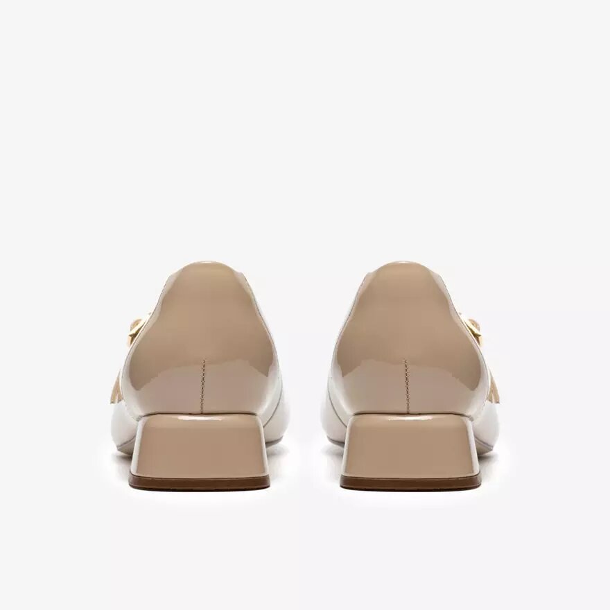 Zapatos de salón Daiss30 Bar para mujer, en charol beige Zapatos de salón Daiss30 Bar para mujer, en charol beige