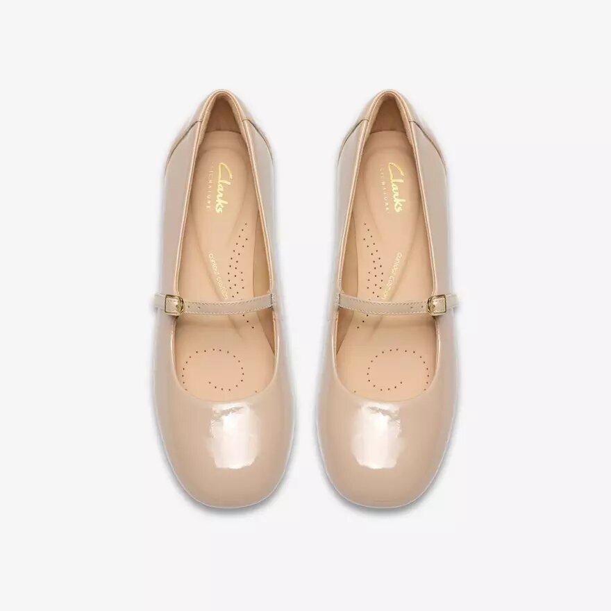 Zapatos de salón Daiss30 Bar para mujer, en charol beige Zapatos de salón Daiss30 Bar para mujer, en charol beige