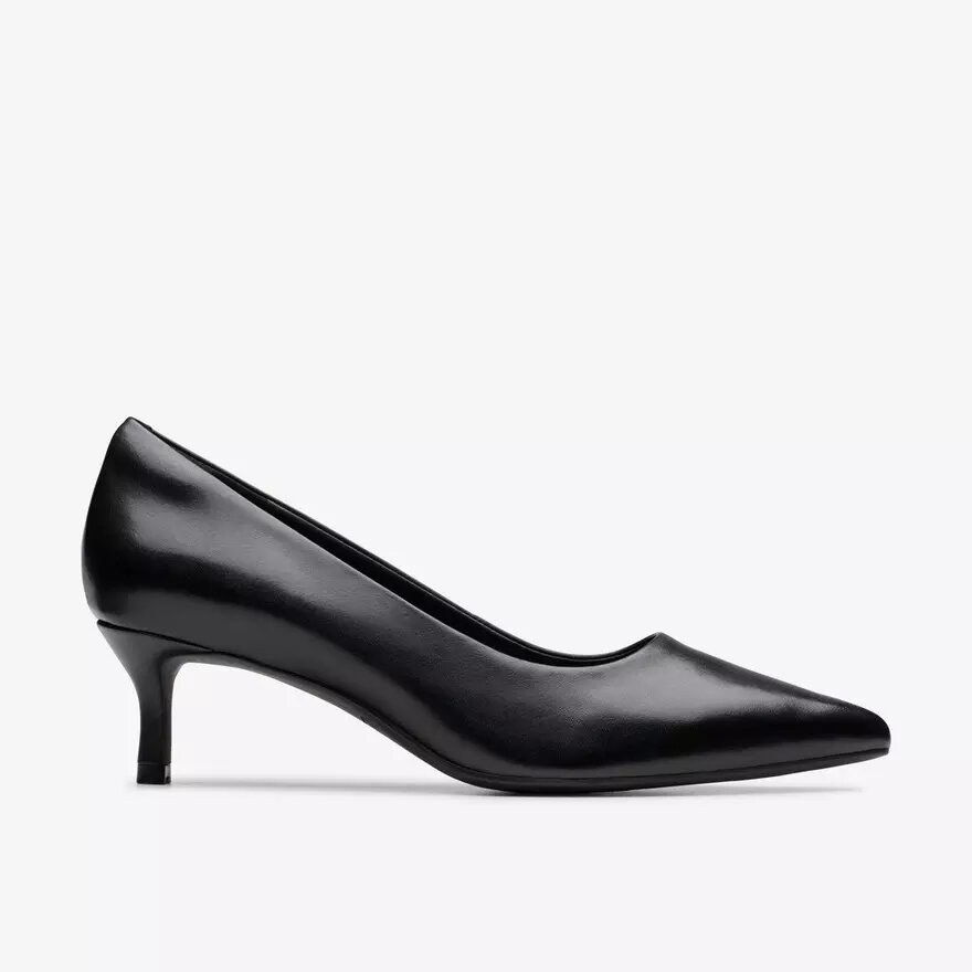 Zapatos de salón de piel negros Zarey Court para mujer, EE. UU. Zapatos de salón de piel negros Zarey Court para mujer, EE. UU.
