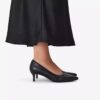 Zapatos de salón de piel negros Zarey Court para mujer, EE. UU. Zapatos de salón de piel negros Zarey Court para mujer, EE. UU.