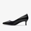 Zapatos de salón de piel negros Zarey Court para mujer, EE. UU. Zapatos de salón de piel negros Zarey Court para mujer, EE. UU.