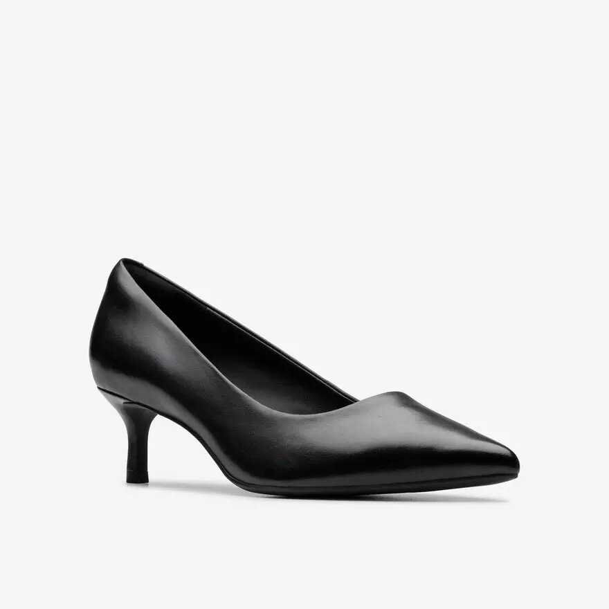 Zapatos de salón de piel negros Zarey Court para mujer, EE. UU. Zapatos de salón de piel negros Zarey Court para mujer, EE. UU.