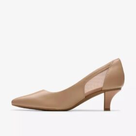 Zapatos de salón Kepley Cora para mujer en piel beige cálido