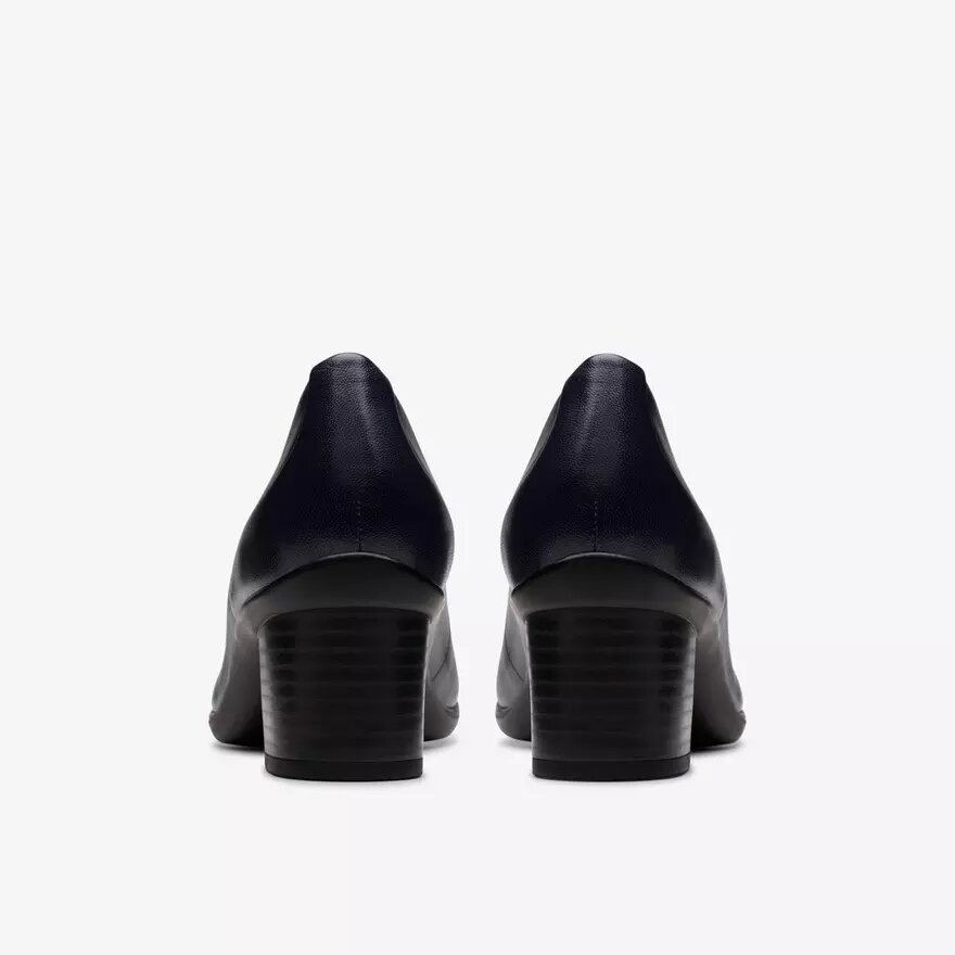 Zapatos de salón Shaya Poppy de cuero azul marino para mujer Zapatos de salón Shaya Poppy de cuero azul marino para mujer
