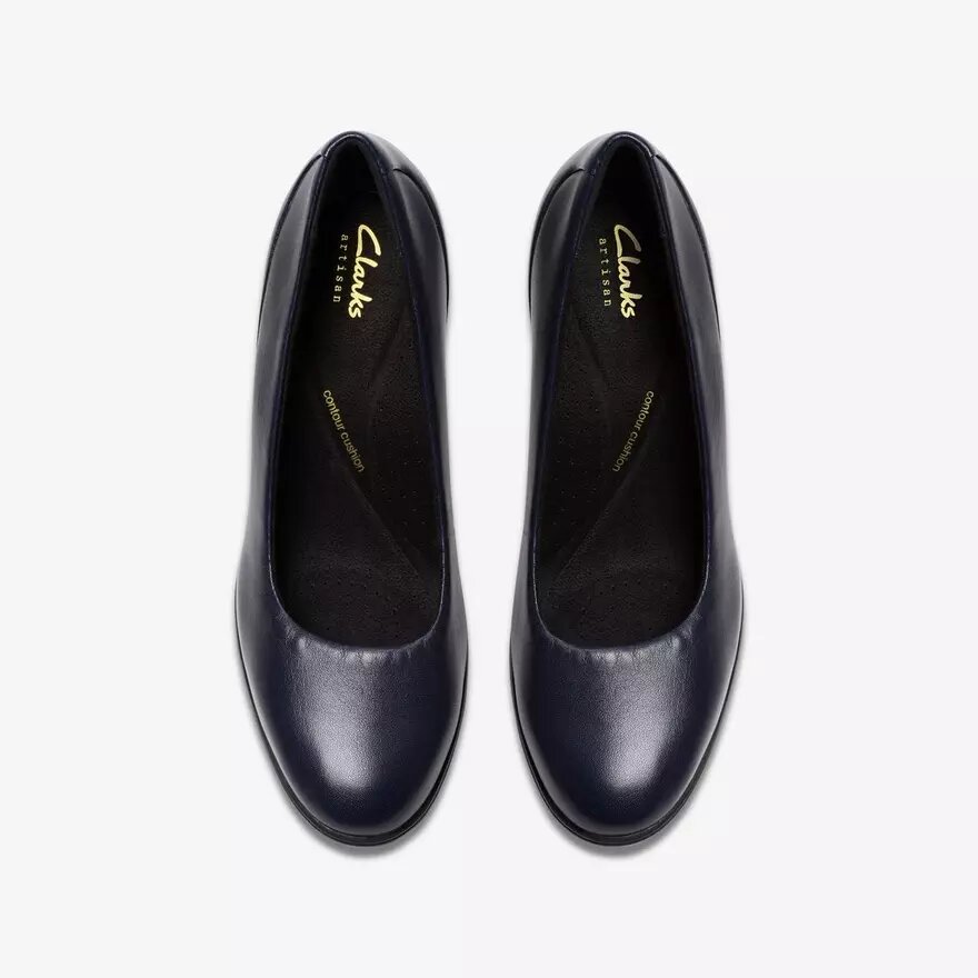 Zapatos de salón Shaya Poppy de cuero azul marino para mujer Zapatos de salón Shaya Poppy de cuero azul marino para mujer