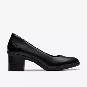 Zapatos de salón Shaya Poppy de cuero negro para mujer