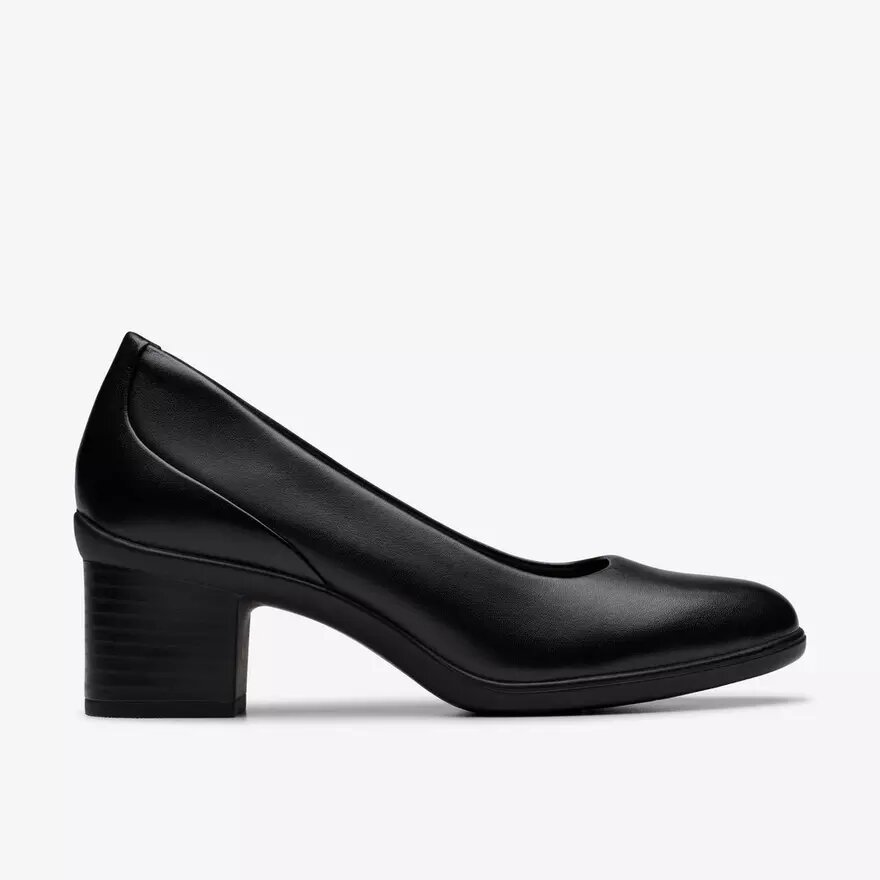 Zapatos de salón Shaya Poppy de cuero negro para mujer Zapatos de salón Shaya Poppy de cuero negro para mujer