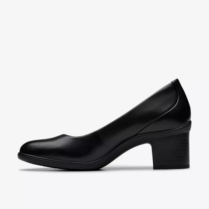 Zapatos de salón Shaya Poppy de cuero negro para mujer Zapatos de salón Shaya Poppy de cuero negro para mujer