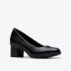 Zapatos de salón Shaya Poppy de cuero negro para mujer Zapatos de salón Shaya Poppy de cuero negro para mujer