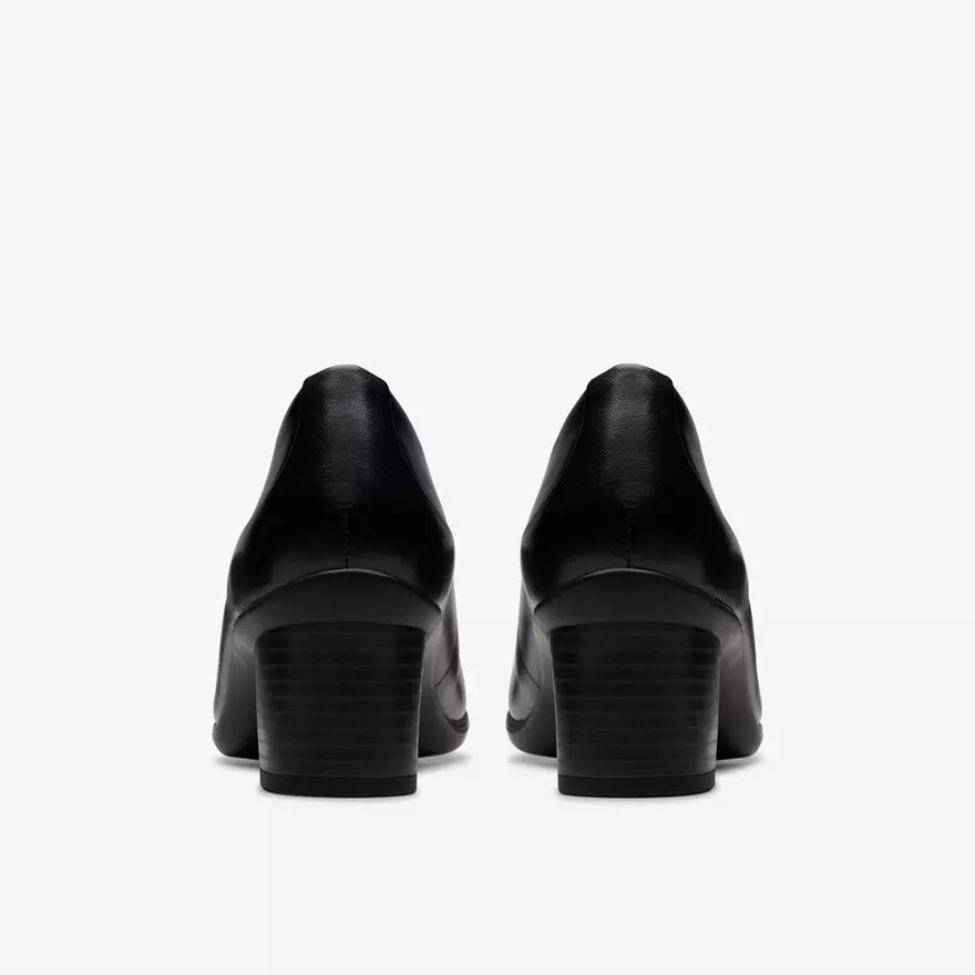 Zapatos de salón Shaya Poppy de cuero negro para mujer Zapatos de salón Shaya Poppy de cuero negro para mujer