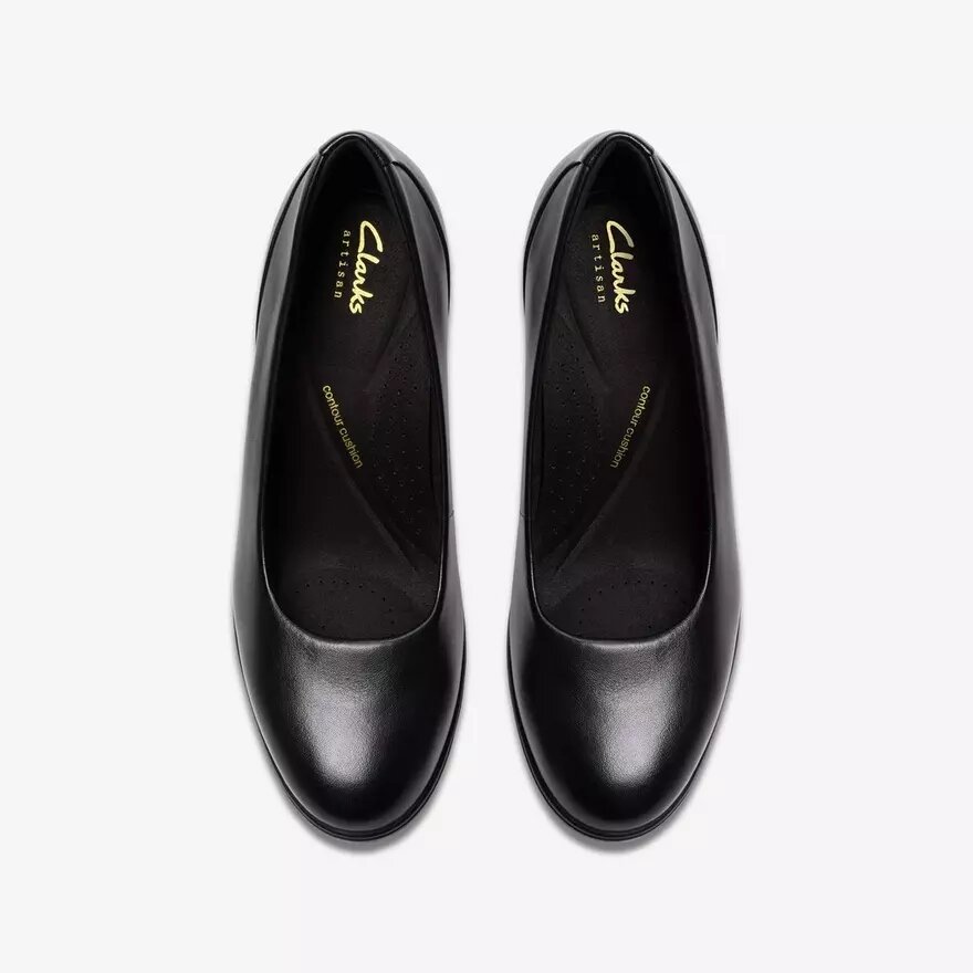 Zapatos de salón Shaya Poppy de cuero negro para mujer Zapatos de salón Shaya Poppy de cuero negro para mujer