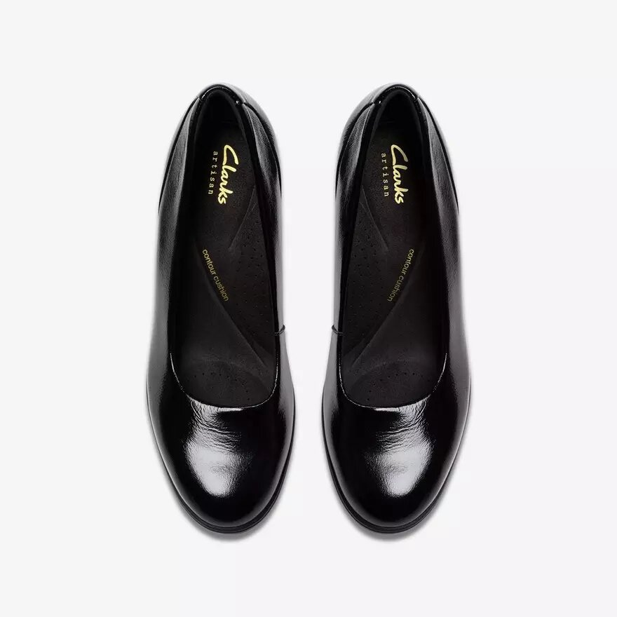 Zapatos de salón Shaya Poppy negros de charol para mujer Zapatos de salón Shaya Poppy negros de charol para mujer
