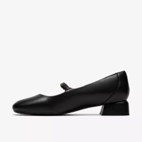 Zapatos de tacón Daiss30 Bar de piel negra para mujer