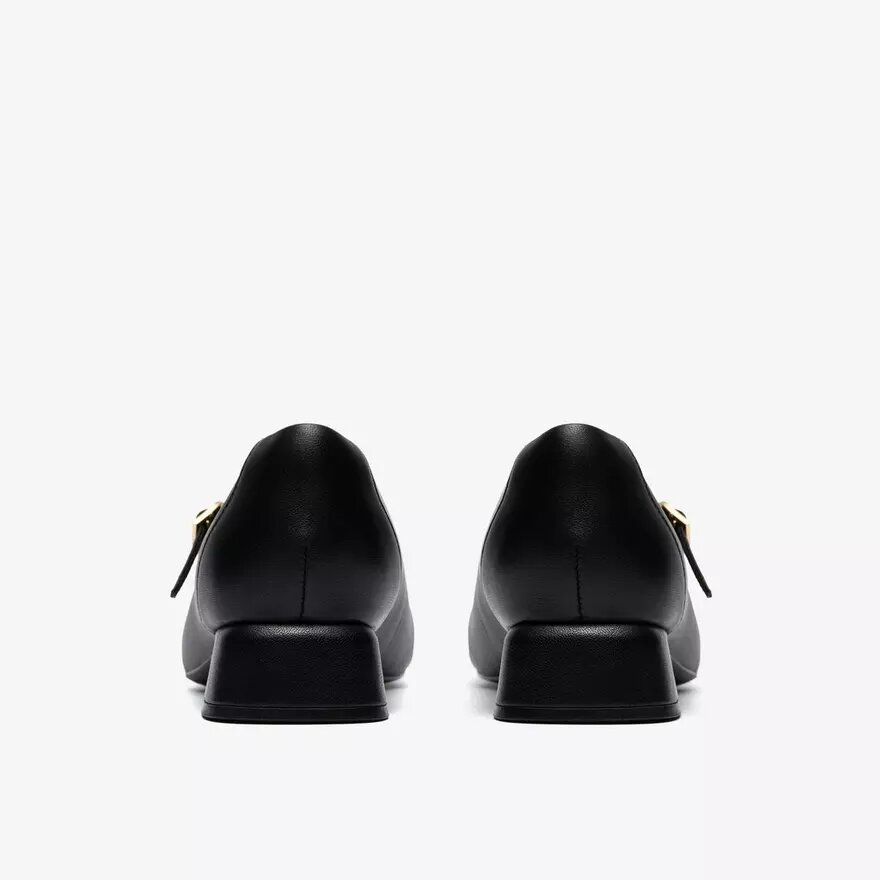 Zapatos de tacón Daiss30 Bar de piel negra para mujer Zapatos de tacón Daiss30 Bar de piel negra para mujer