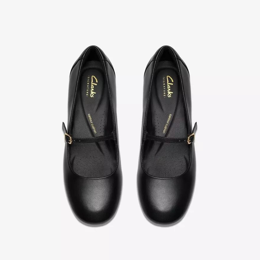 Zapatos de tacón Daiss30 Bar de piel negra para mujer Zapatos de tacón Daiss30 Bar de piel negra para mujer