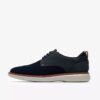 Zapatos Derby Brantin Plain de punto azul marino para hombre