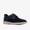 Zapatos Derby Brantin Plain de punto azul marino para hombre