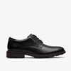 Zapatos lisos negros de piel lisa Emmet para hombre