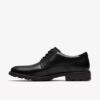 Zapatos lisos negros de piel lisa Emmet para hombre