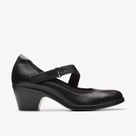 Zapatos Merceditas Emily 2 Mabel de cuero negro para mujer