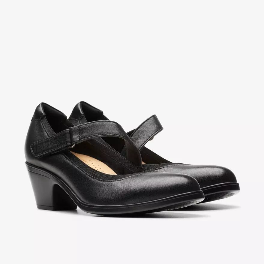 Zapatos Merceditas Emily 2 Mabel de cuero negro para mujer Zapatos Merceditas Emily 2 Mabel de cuero negro para mujer