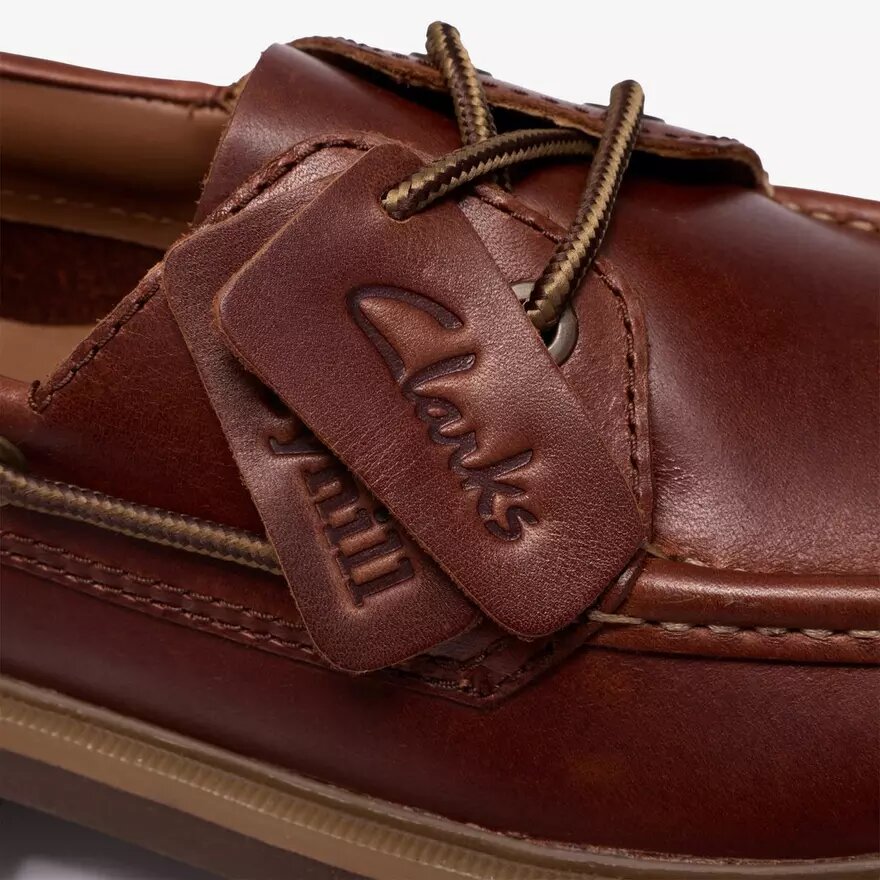 Zapatos náuticos Cleyhill para hombre, de piel marrón Zapatos náuticos Cleyhill para hombre, de piel marrón