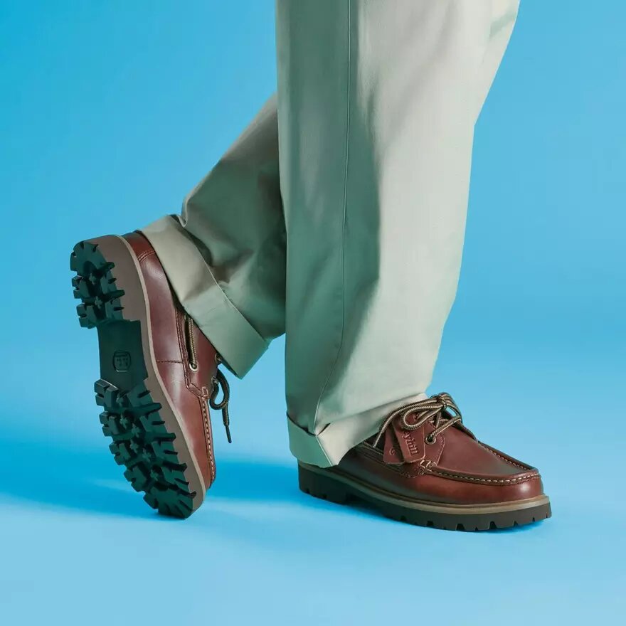 Zapatos náuticos Cleyhill para hombre, de piel marrón Zapatos náuticos Cleyhill para hombre, de piel marrón
