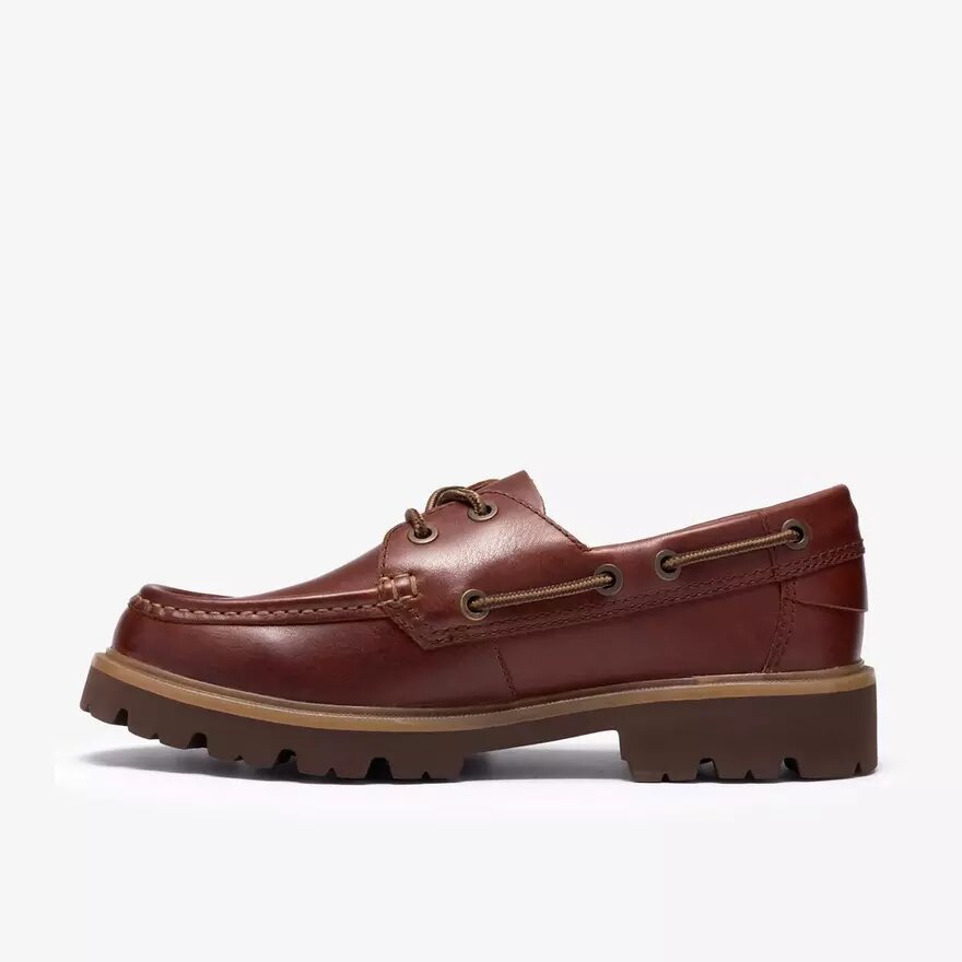 Zapatos náuticos Cleyhill para hombre, de piel marrón Zapatos náuticos Cleyhill para hombre, de piel marrón