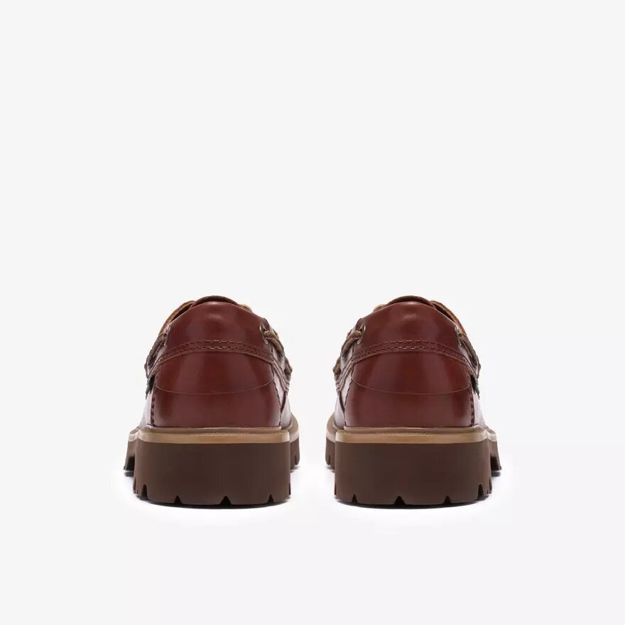 Zapatos náuticos Cleyhill para hombre, de piel marrón Zapatos náuticos Cleyhill para hombre, de piel marrón