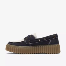 Zapatos náuticos combinados Torhill Boat para mujer en azul marino