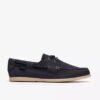 Zapatos náuticos de cordones Charmouth para hombre, en nubuck azul marino Zapatos náuticos de cordones Charmouth para hombre, en nubuck azul marino
