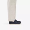 Zapatos náuticos de cordones Charmouth para hombre, en nubuck azul marino Zapatos náuticos de cordones Charmouth para hombre, en nubuck azul marino