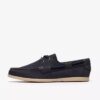 Zapatos náuticos de cordones Charmouth para hombre, en nubuck azul marino Zapatos náuticos de cordones Charmouth para hombre, en nubuck azul marino