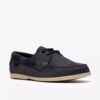 Zapatos náuticos de cordones Charmouth para hombre, en nubuck azul marino Zapatos náuticos de cordones Charmouth para hombre, en nubuck azul marino