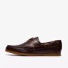 Zapatos náuticos de cuero marrón con cordones Charmouth para hombre Zapatos náuticos de cuero marrón con cordones Charmouth para hombre