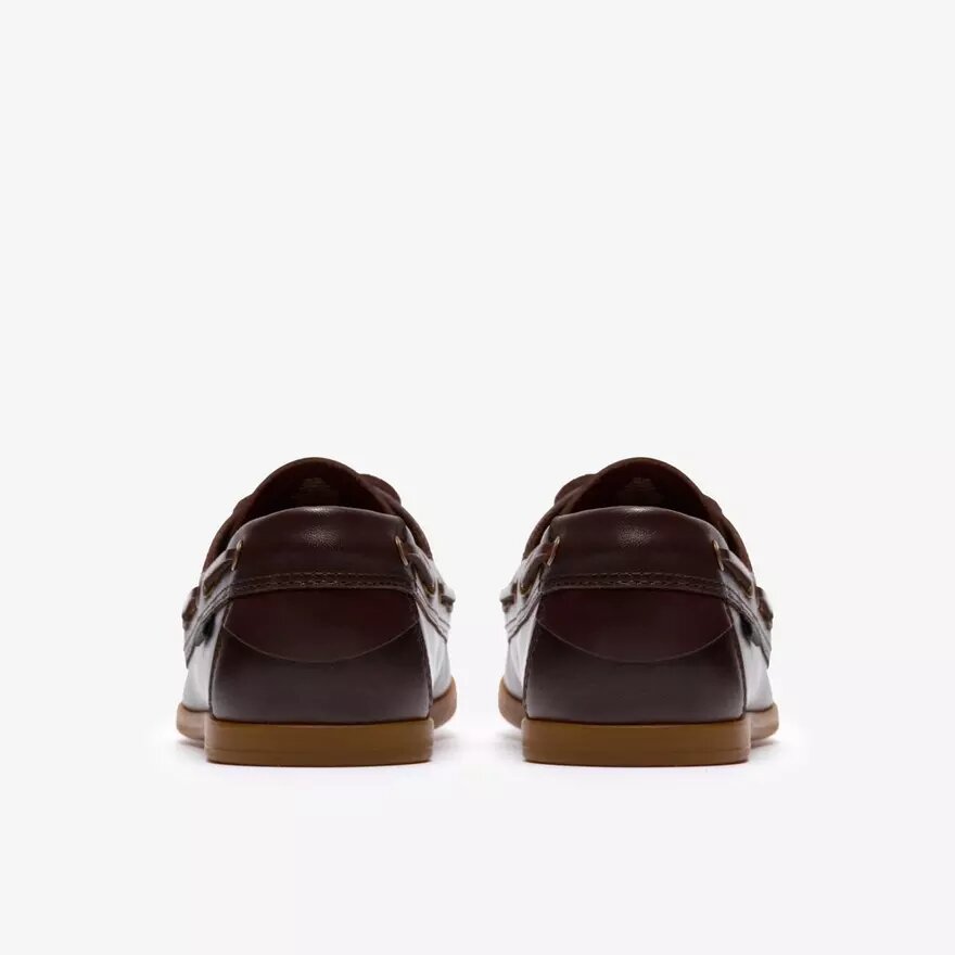 Zapatos náuticos de cuero marrón con cordones Charmouth para hombre Zapatos náuticos de cuero marrón con cordones Charmouth para hombre