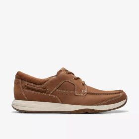 Zapatos náuticos de hombre Sailview con cordones, de nubuck color tostado claro