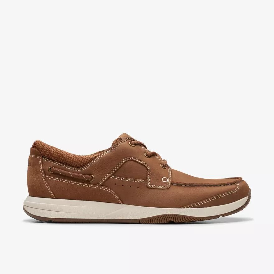 Zapatos náuticos de hombre Sailview con cordones, de nubuck color tostado claro Zapatos náuticos de hombre Sailview con cordones, de nubuck color tostado claro