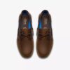 Zapatos náuticos Flexway 2Eye de nubuck marrón para hombre
